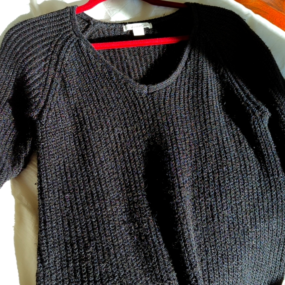 Coldwater Creek black tunic sweater